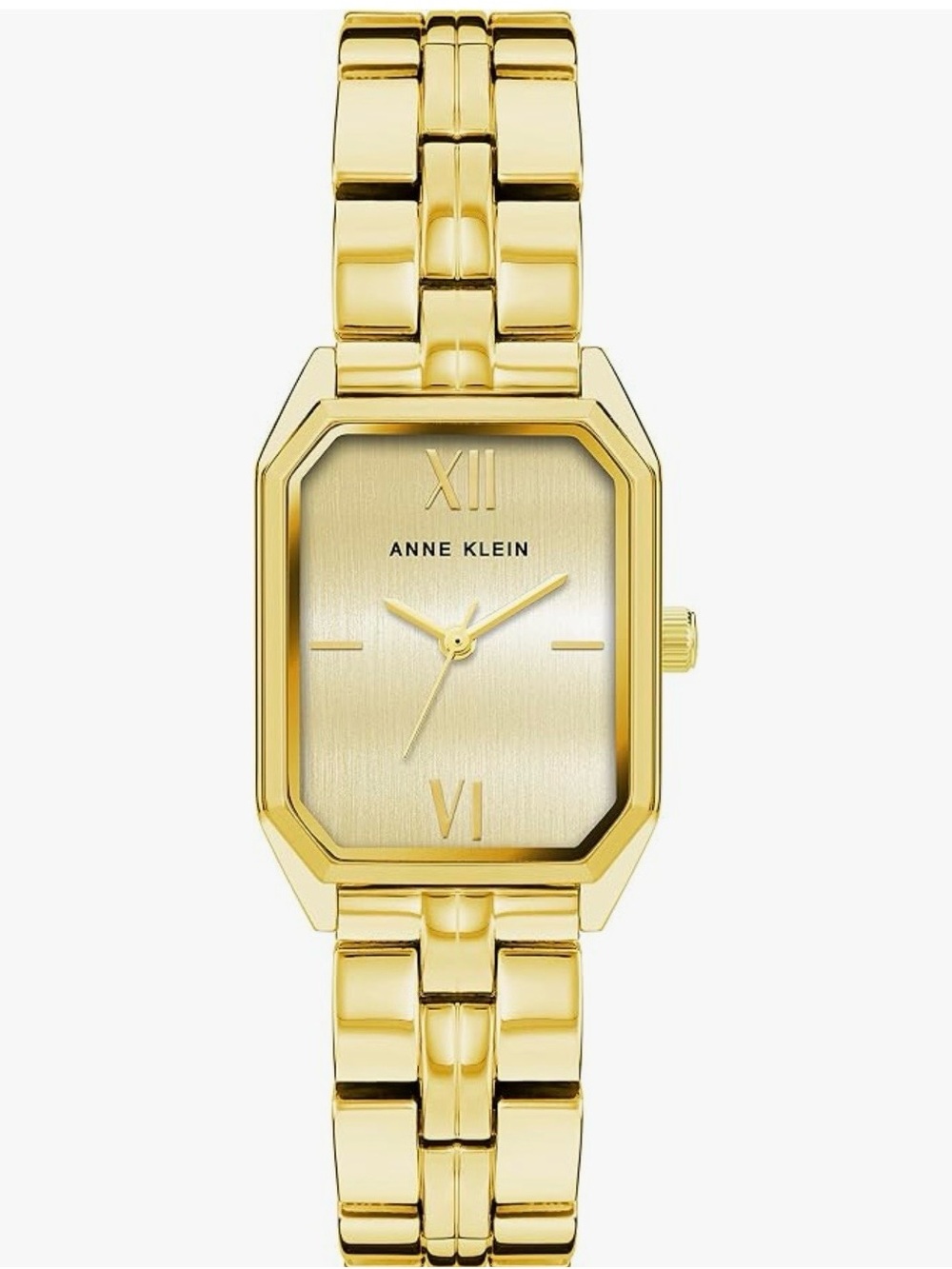 Anne Klein Gold-Tone Rectangular face Watch